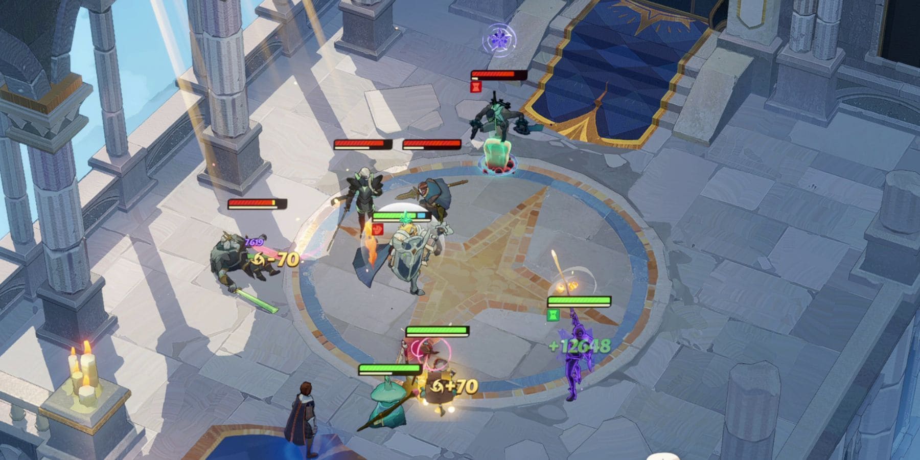 Strategic hero placement in an AFK Journey battle