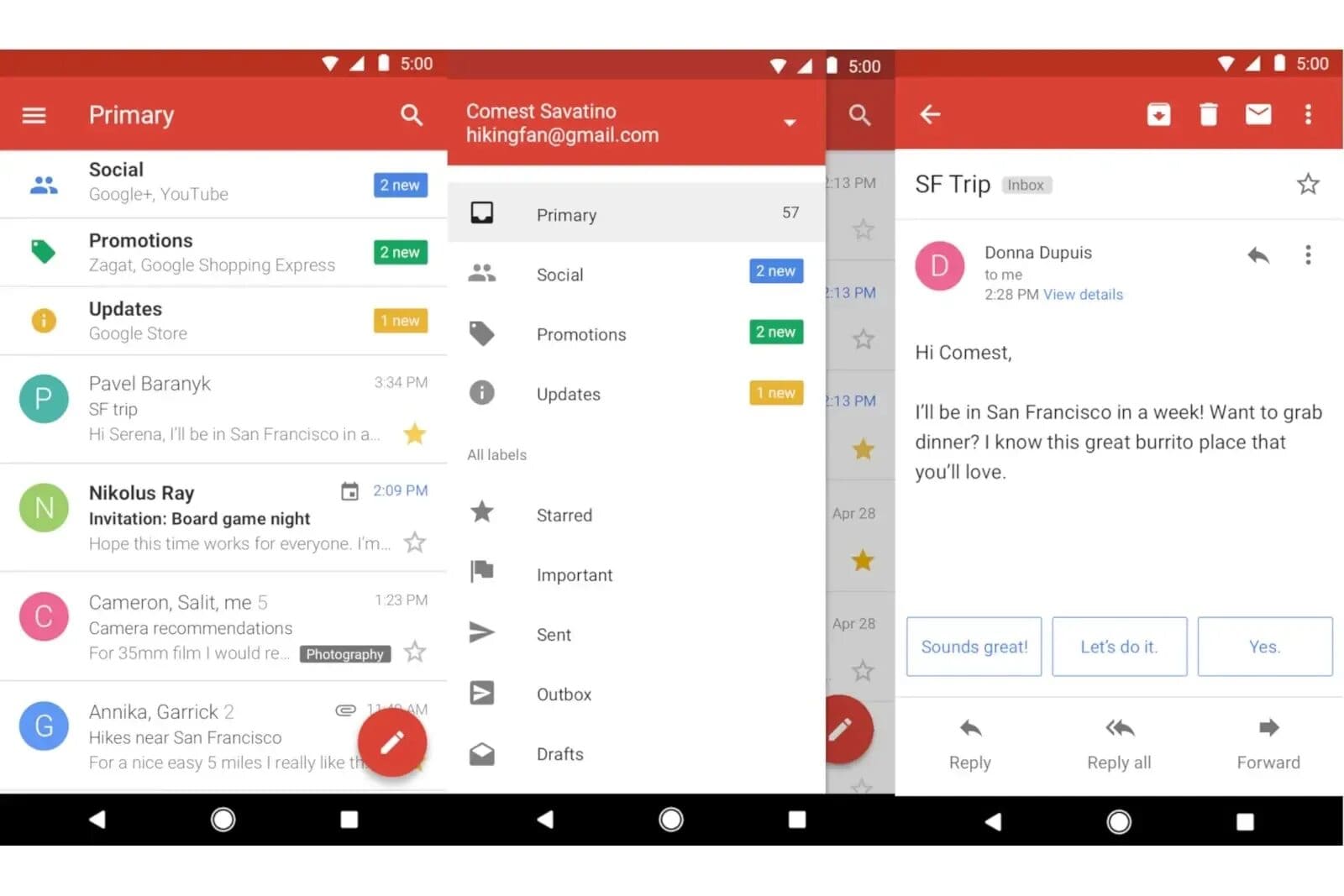 Gmail Smart Reply Feature