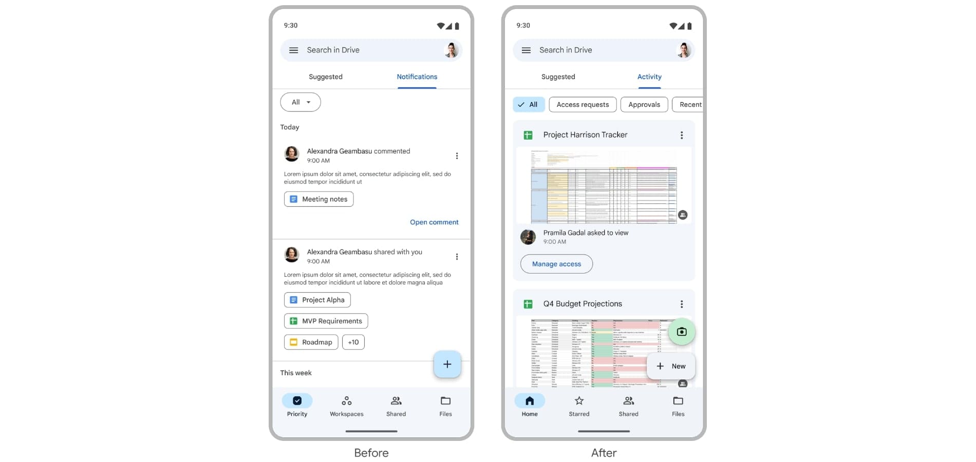 File management interface