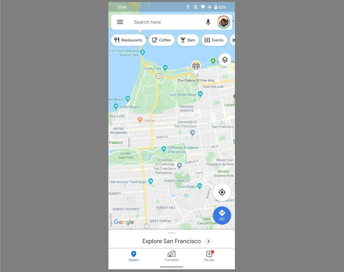 Street View of a famous landmark