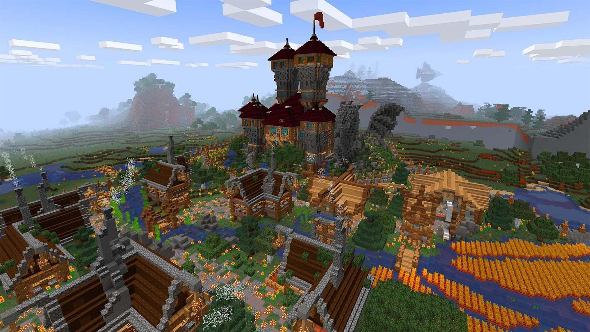 Minecraft Screenshot 1: Exploring a Lush Cave