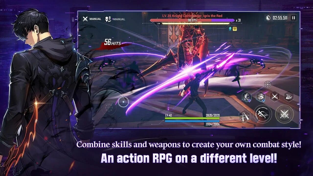 Screenshot 4: Boss battle within a gate