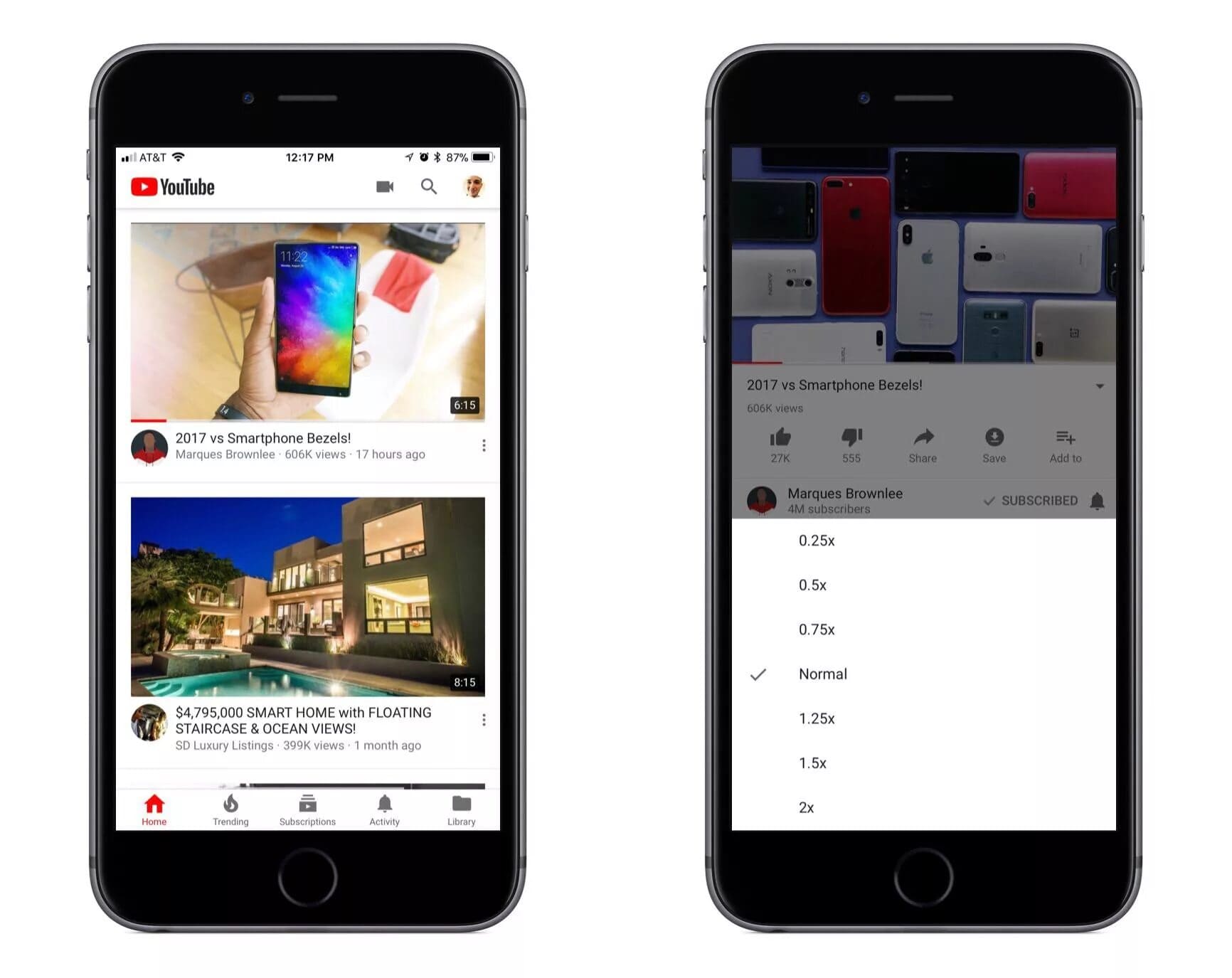 YouTube Shorts Feed
